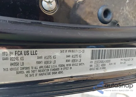 2020 Dodge Challenger Sxt from USA, damaged, VIN 2C3CDZAG0LH105269